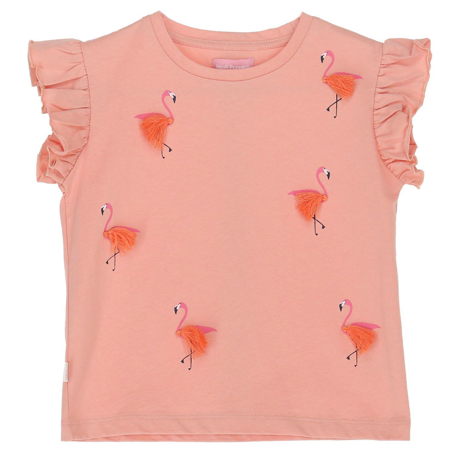 Polera Niña Flamenco Rosado-0