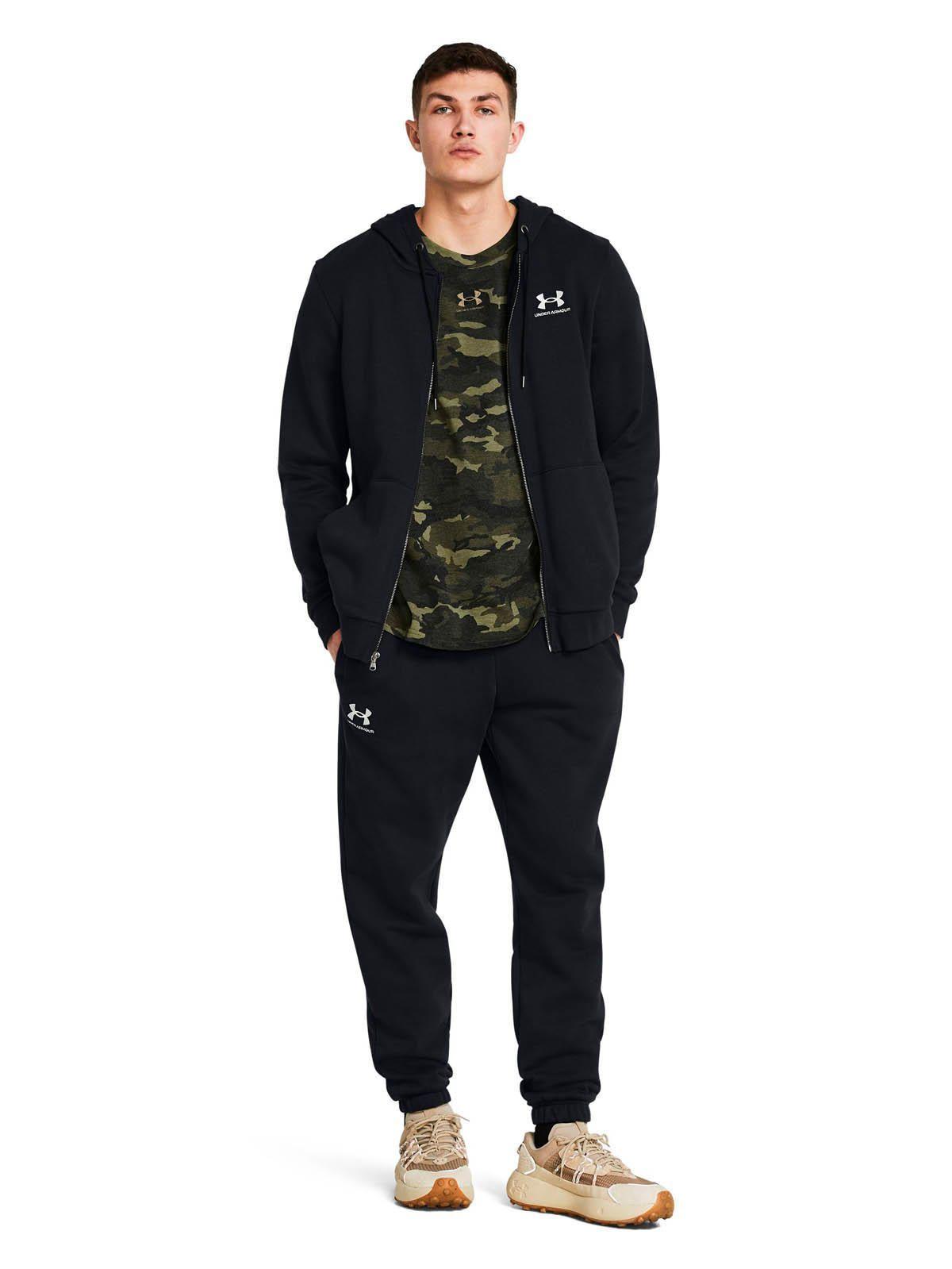 Joggers Fleece UA Essential hombre Negro-5