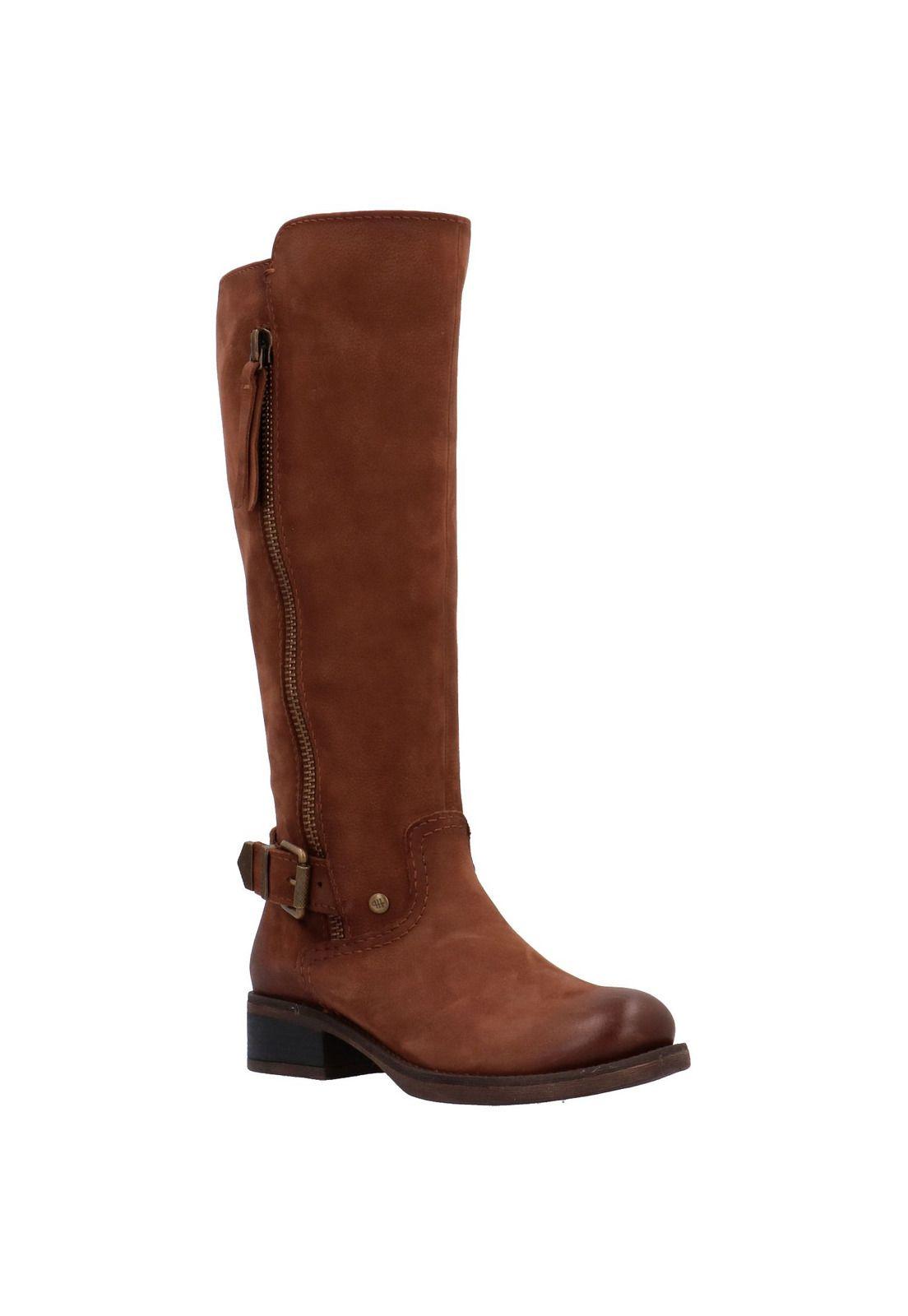 Bota Mujer Cuero Scarlatti Café-0