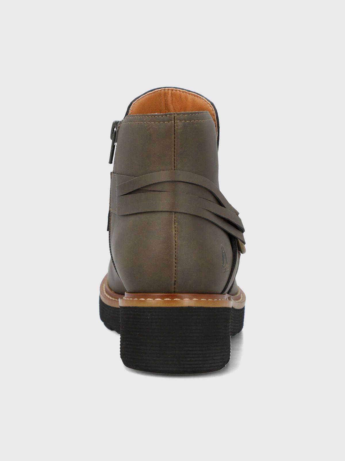 Botin Cuero Mujer Clide Verde-6