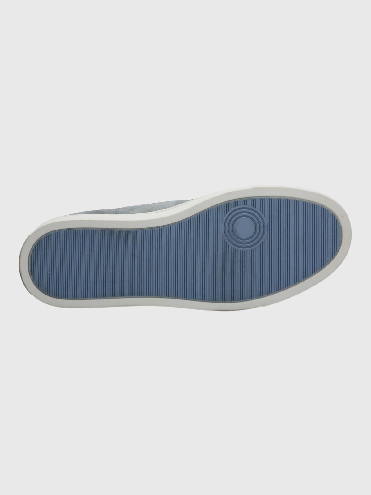 Zapatilla Cuero Mujer Wenx Azul-7