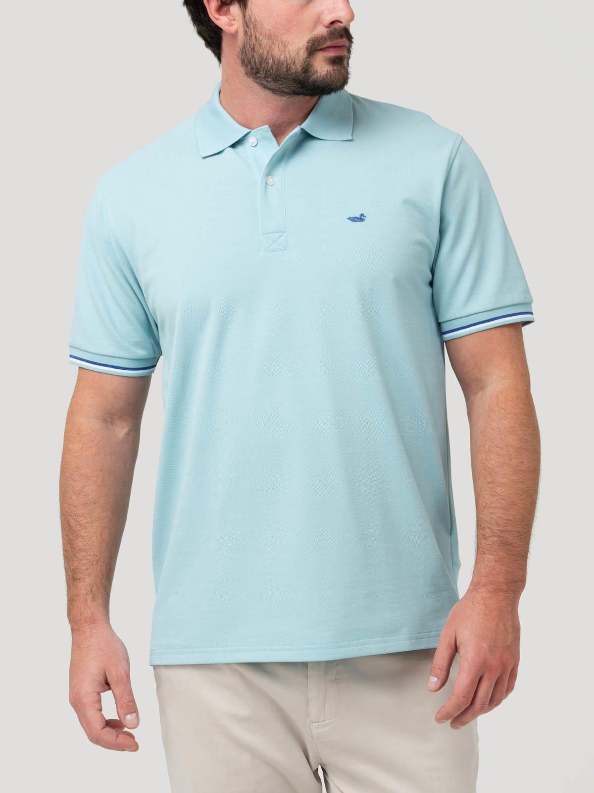 Polera Algodón Pima Hombre Mitchell Verde-4