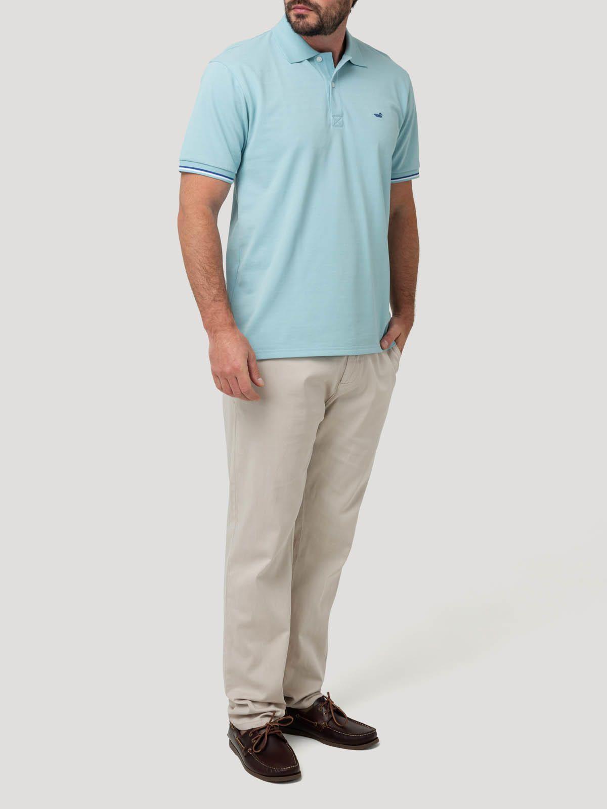 Polera Algodón Pima Hombre Mitchell Verde-7