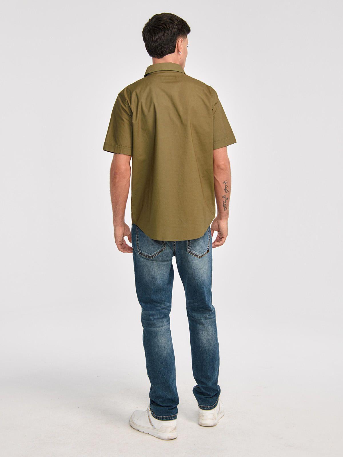 Camisa Manga Corta Hombre Utility S/S Shirt Verde-4