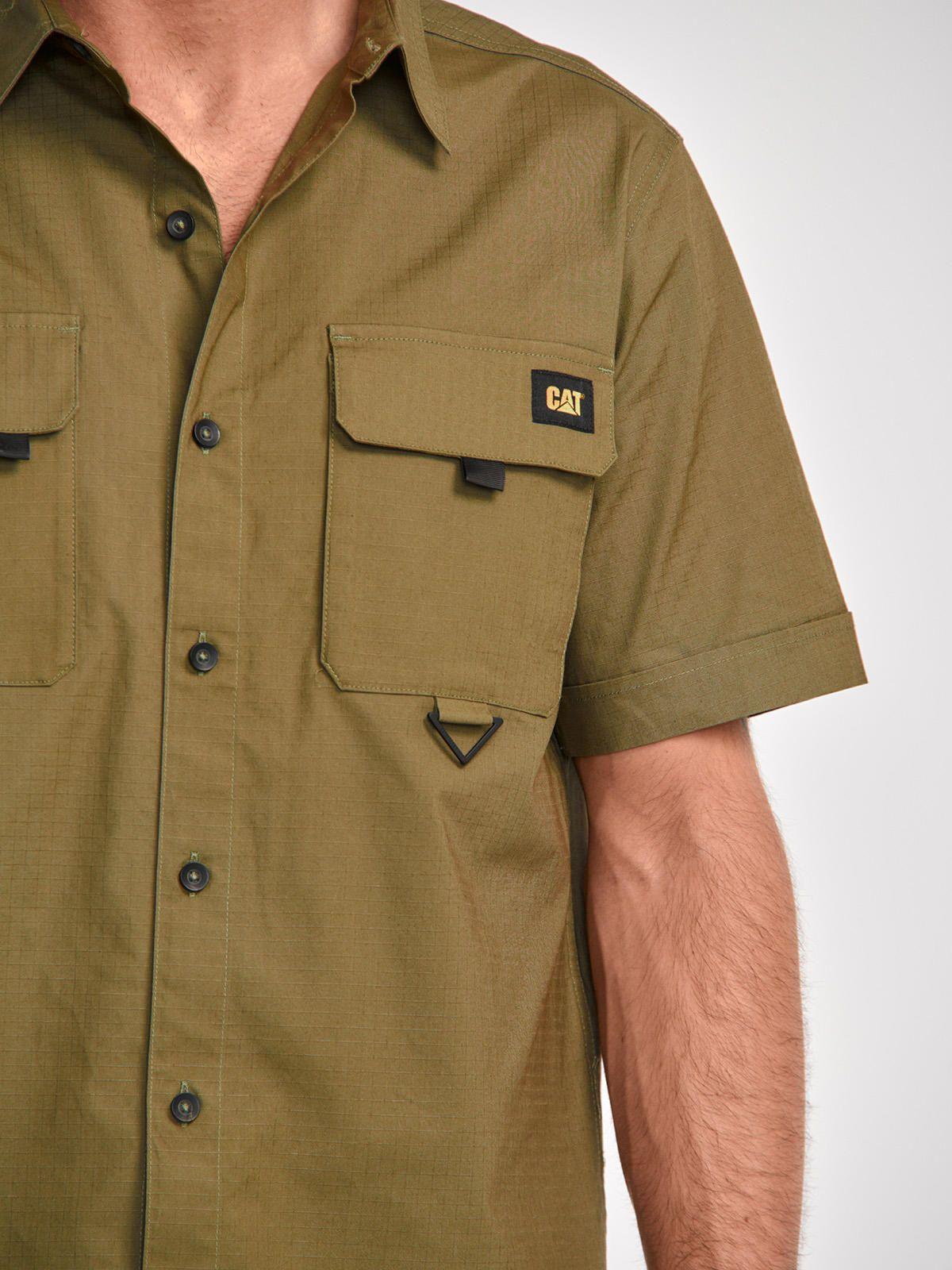 Camisa Manga Corta Hombre Utility S/S Shirt Verde-5