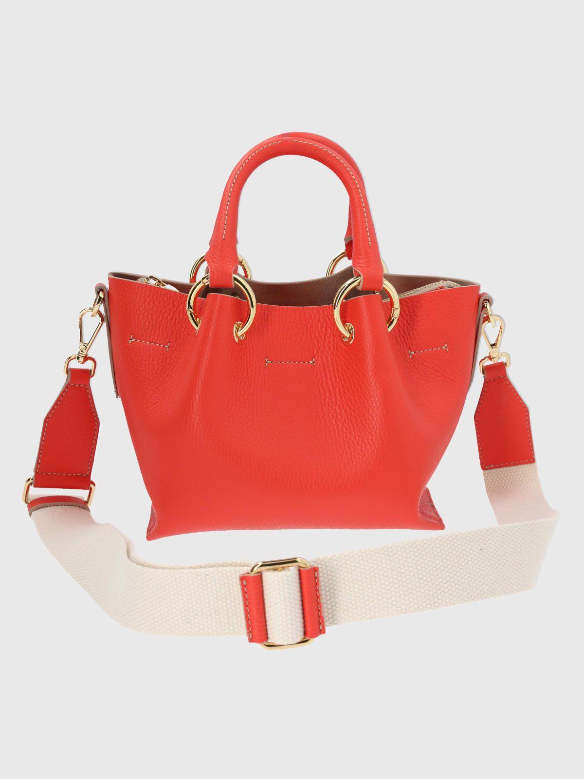 Cartera Italiana Cuero Benedetta Naranjo-2