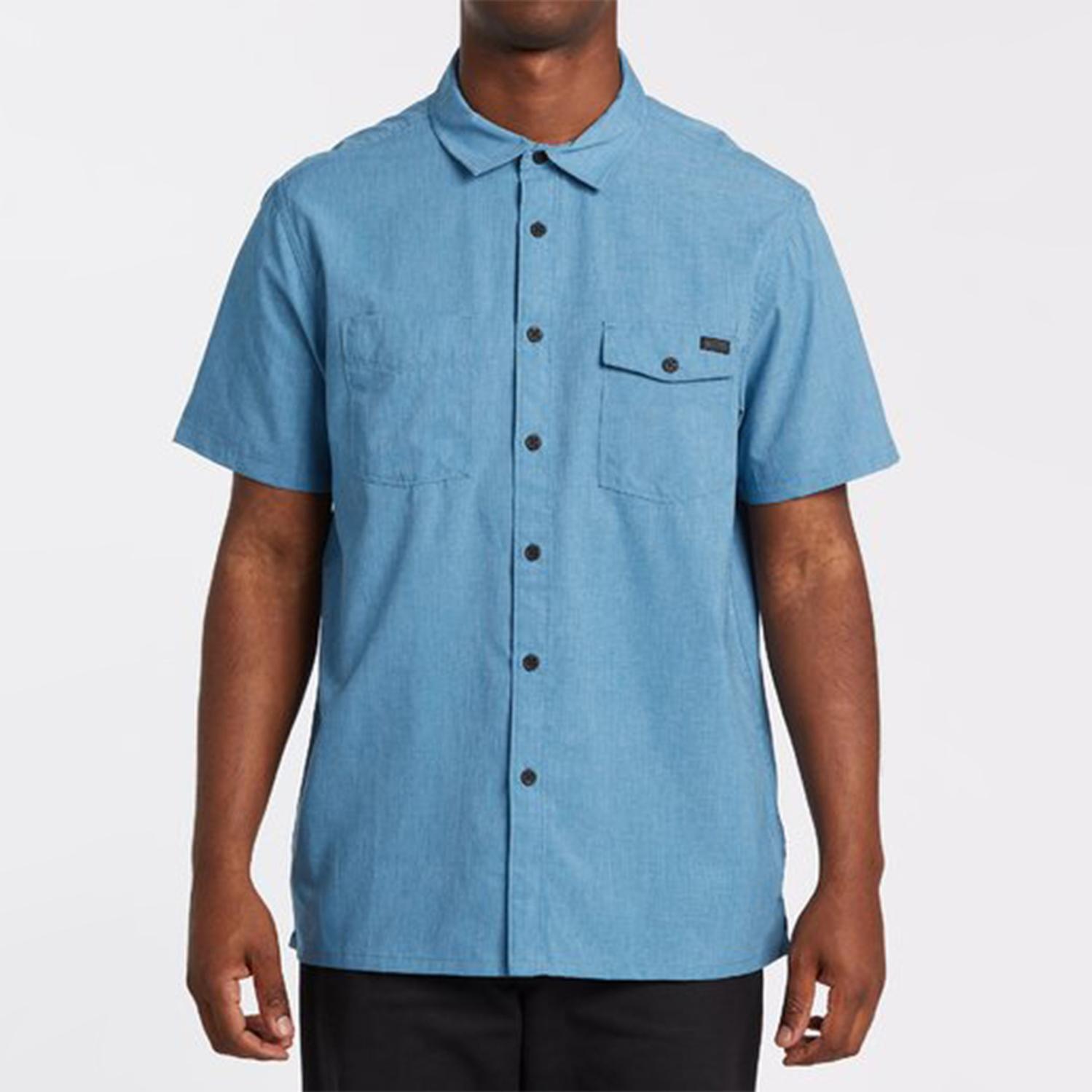 Camisa M/C  Surf Trek Ss Celeste Hombre-0