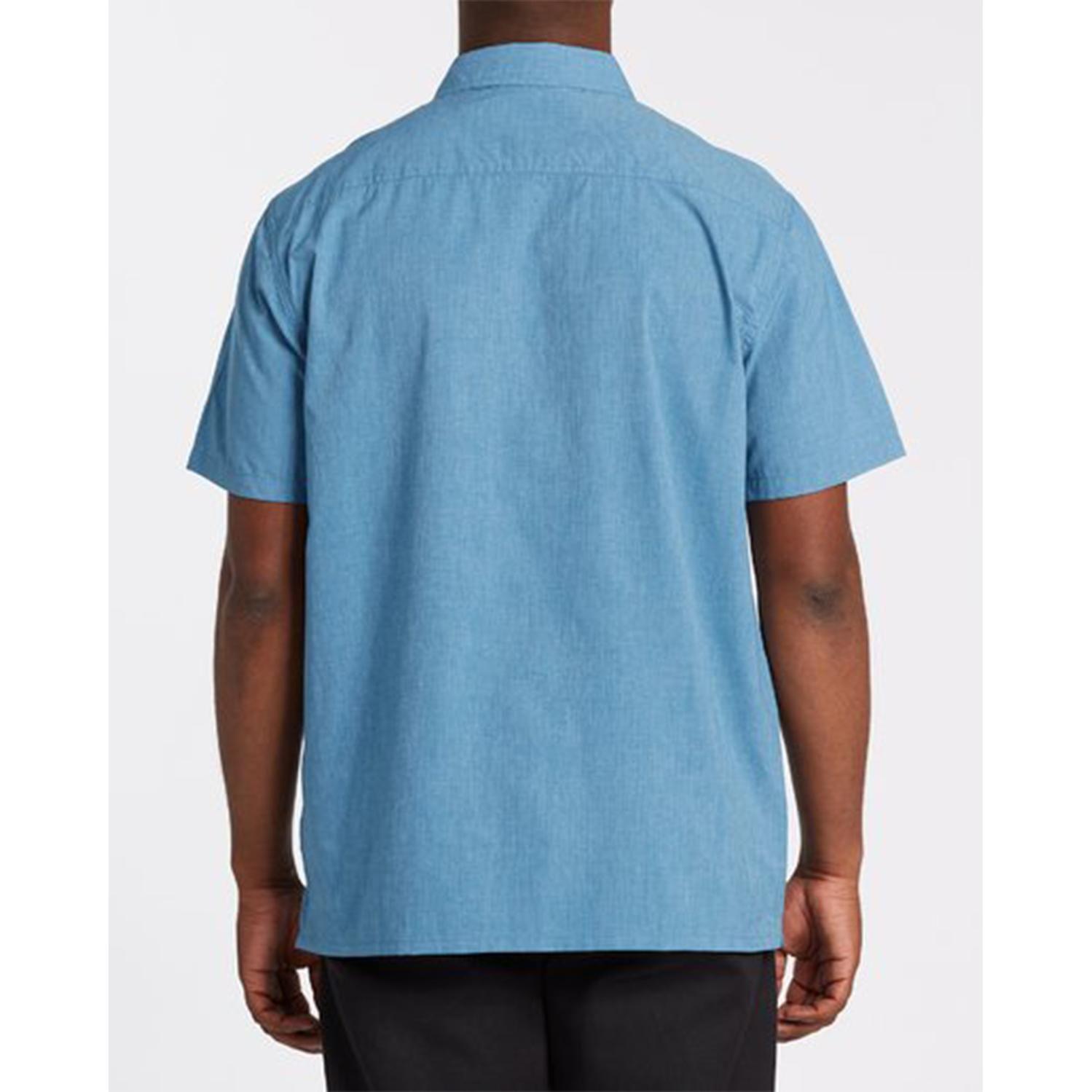 Camisa M/C  Surf Trek Ss Celeste Hombre-2