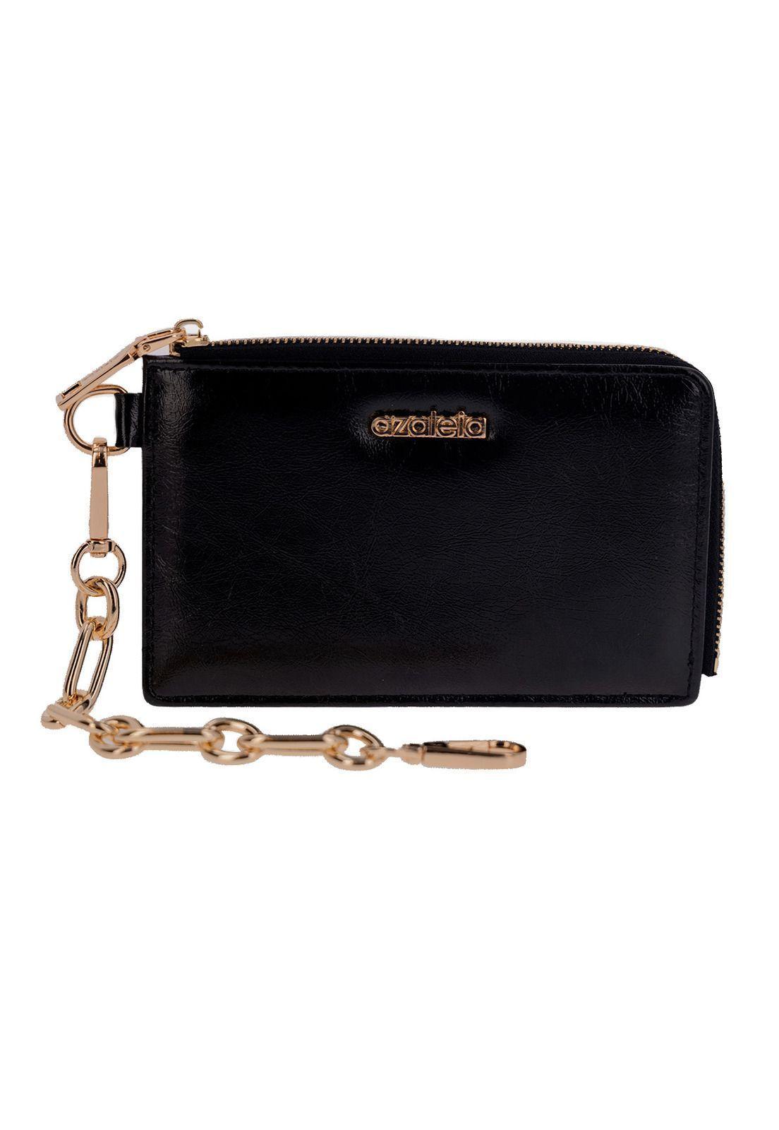 Billetera Mujer Chain Wallet Negro-0