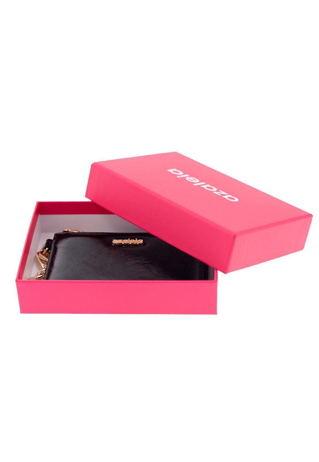 Billetera Mujer Chain Wallet Negro-1