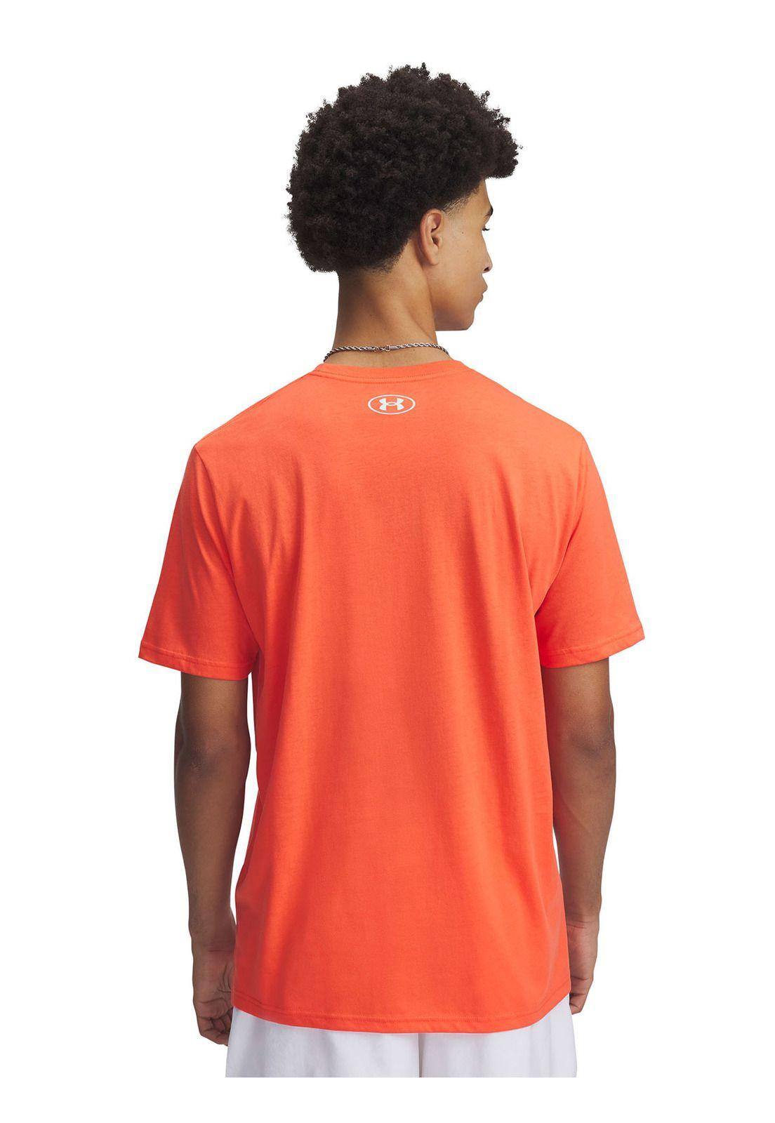 Polera Manga Crta Sportstyle Hmbre Naranja-1