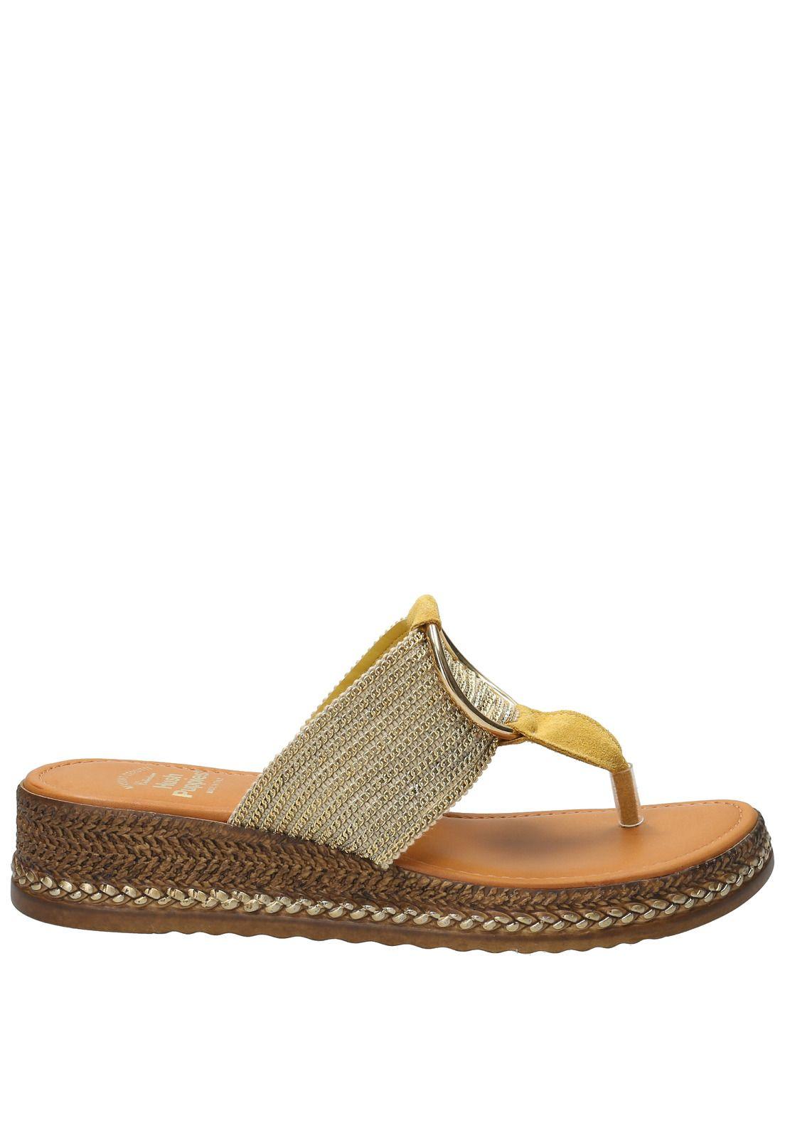 Sandalia Mujer Fiama Amarillo-1