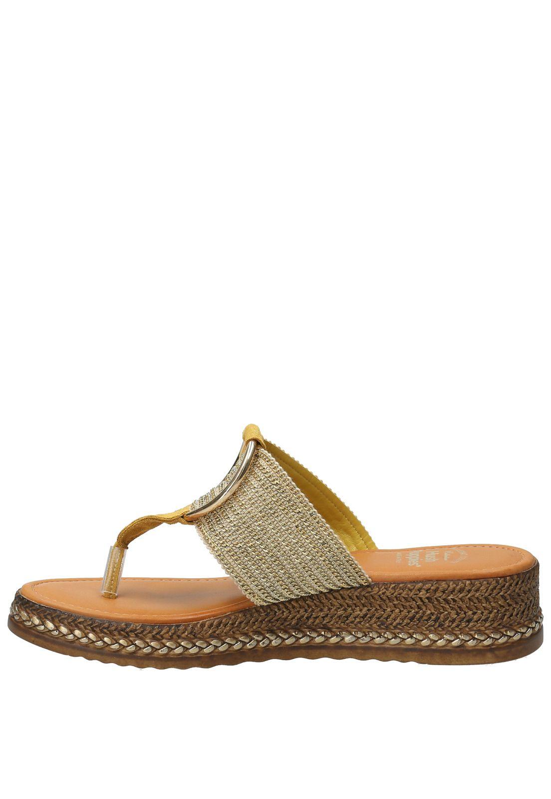 Sandalia Mujer Fiama Amarillo-5