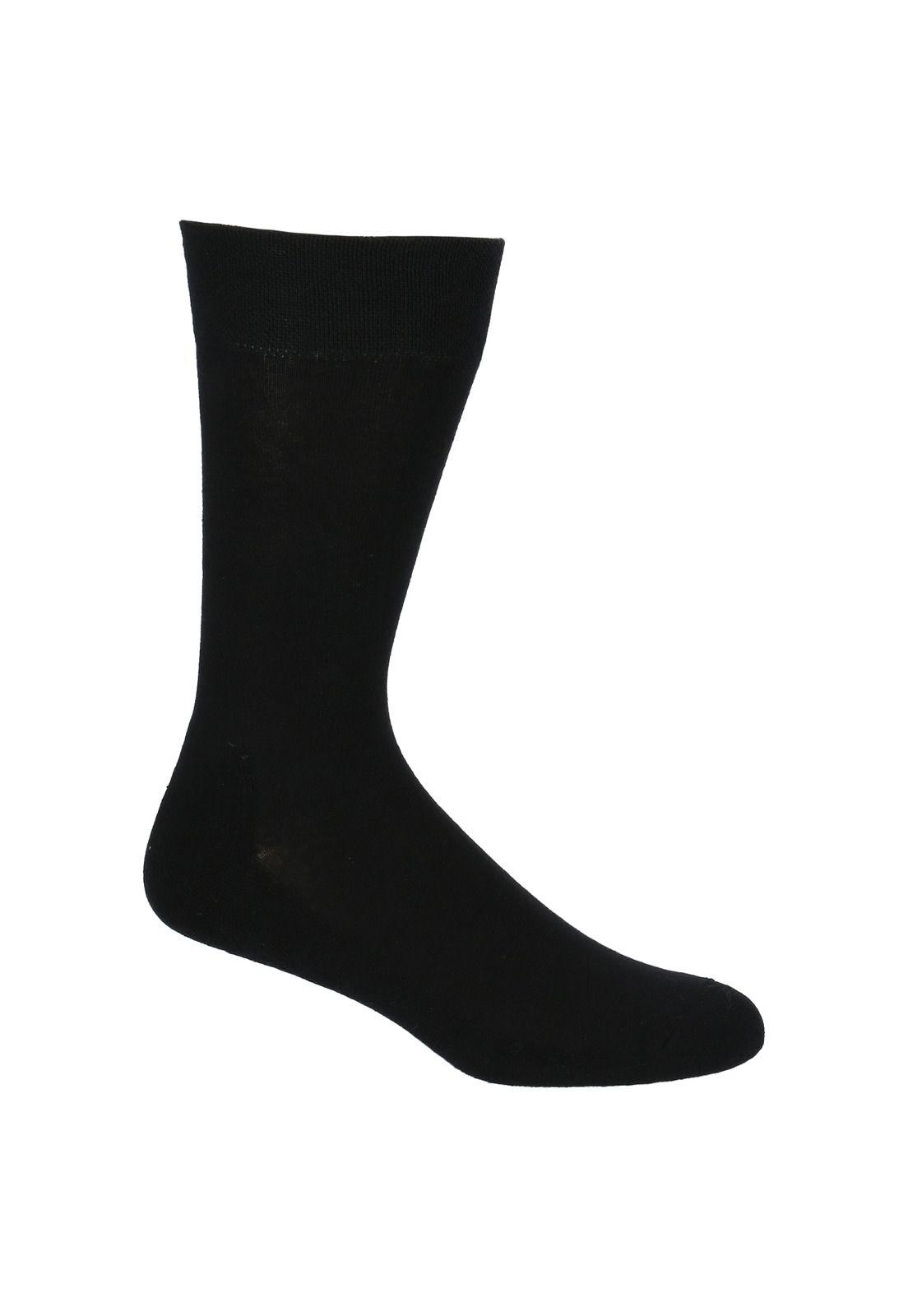 Calcetín Hombre Pack Plain Cushion Negro-2