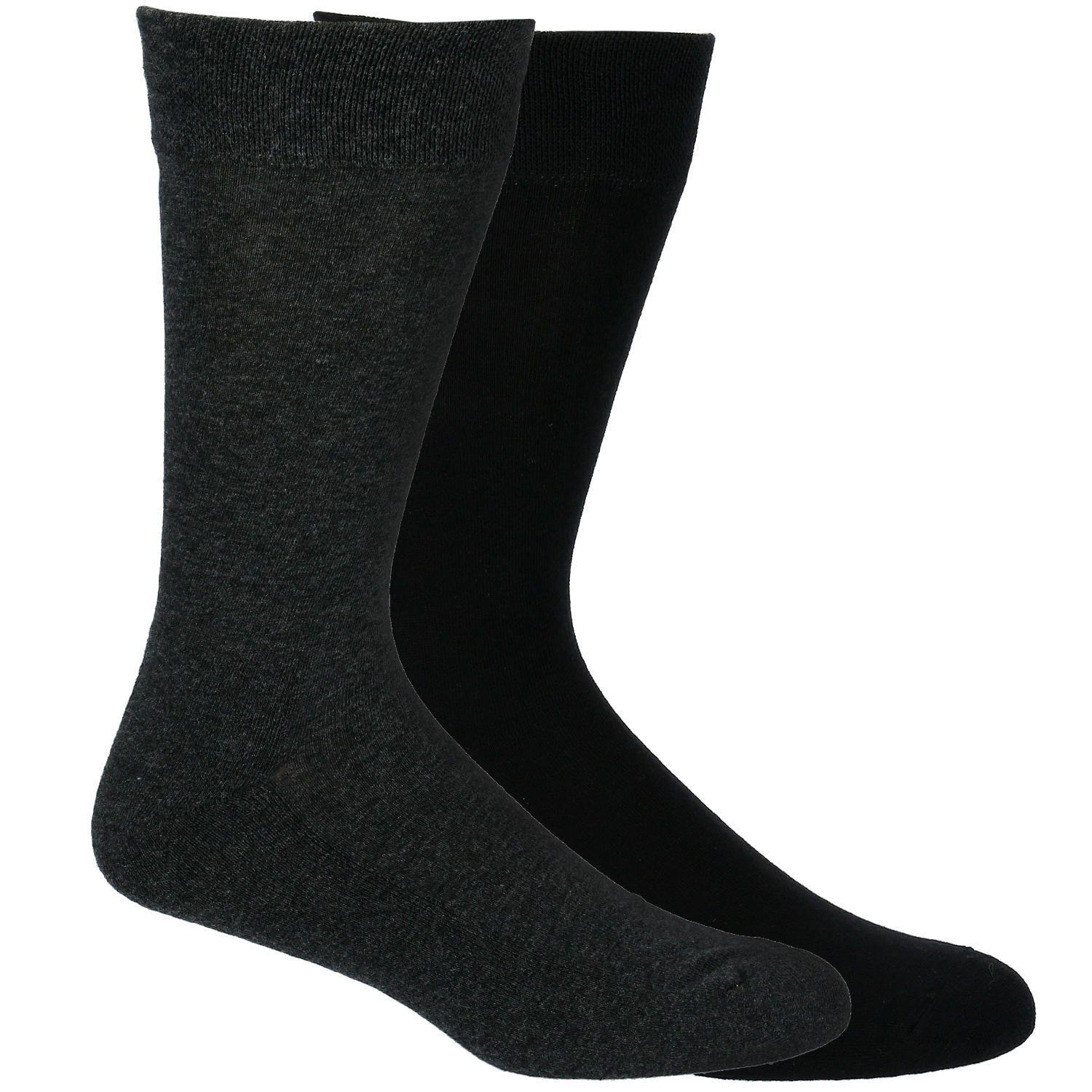 Calcetín Hombre Pack Plain Cushion Negro-0