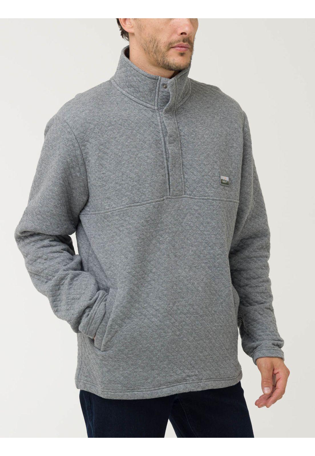 Polerón Algodón Orgánico Hombre Haze Gris-4