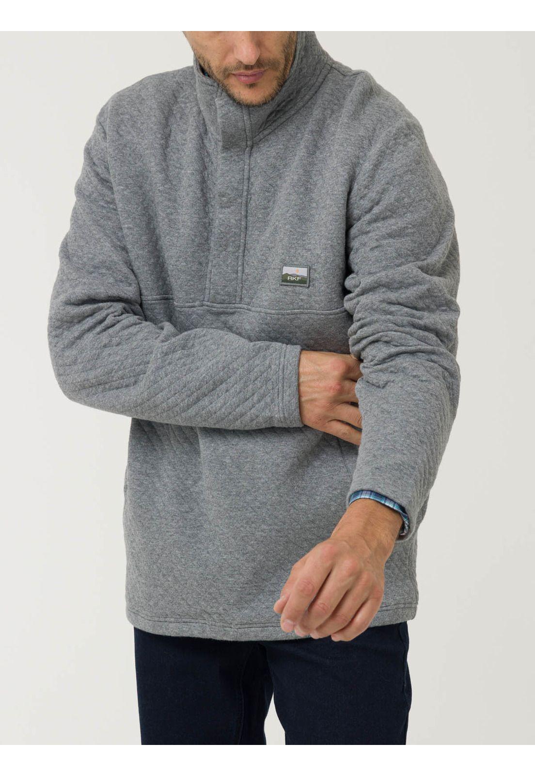 Polerón Algodón Orgánico Hombre Haze Gris-5