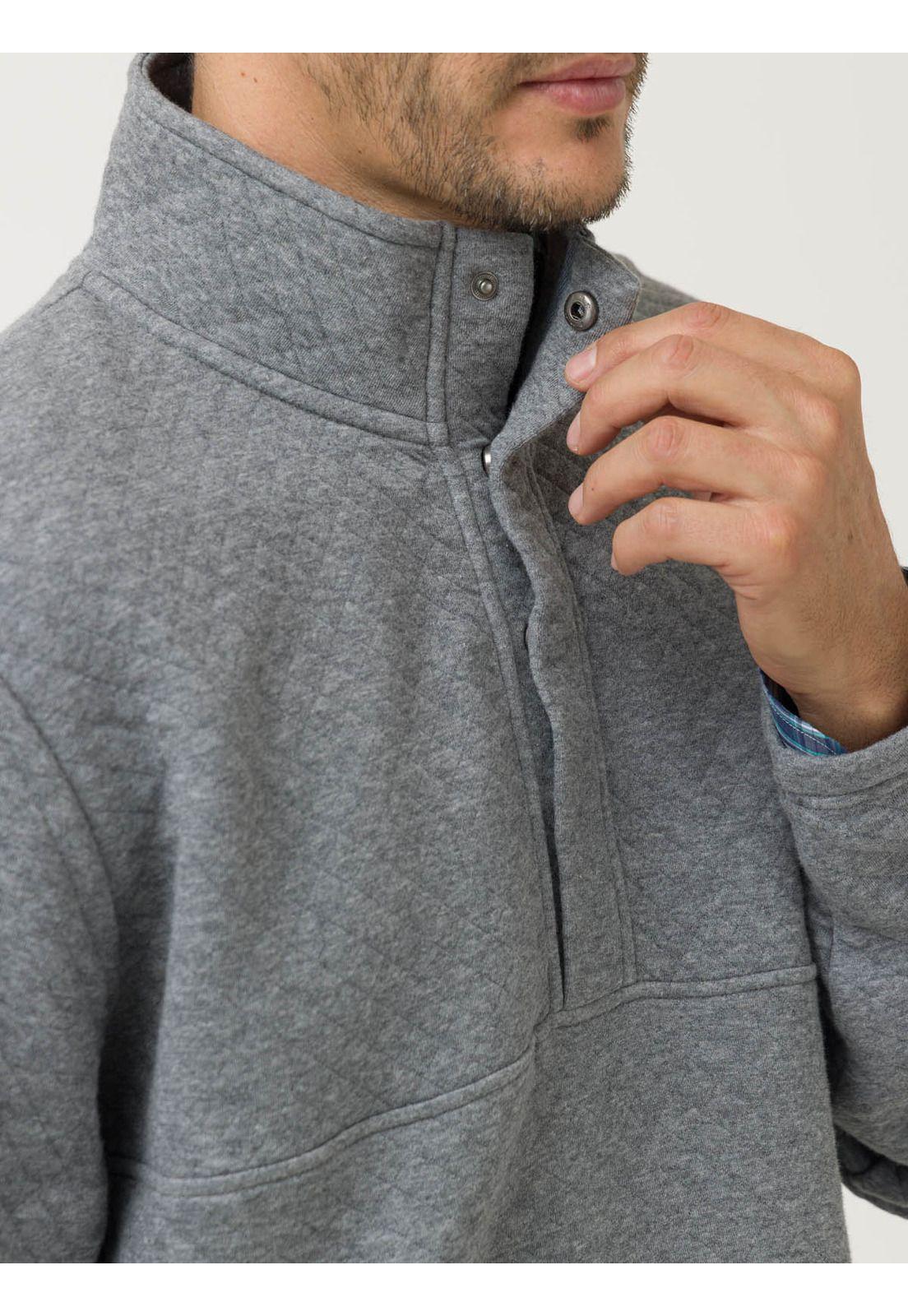 Polerón Algodón Orgánico Hombre Haze Gris-7