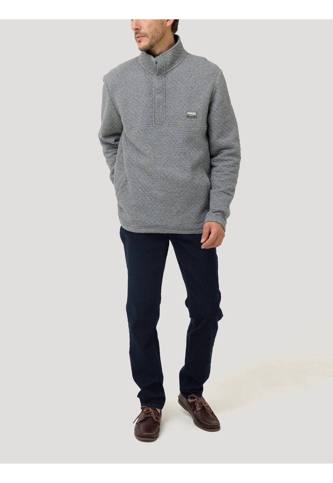 Polerón Algodón Orgánico Hombre Haze Gris-8