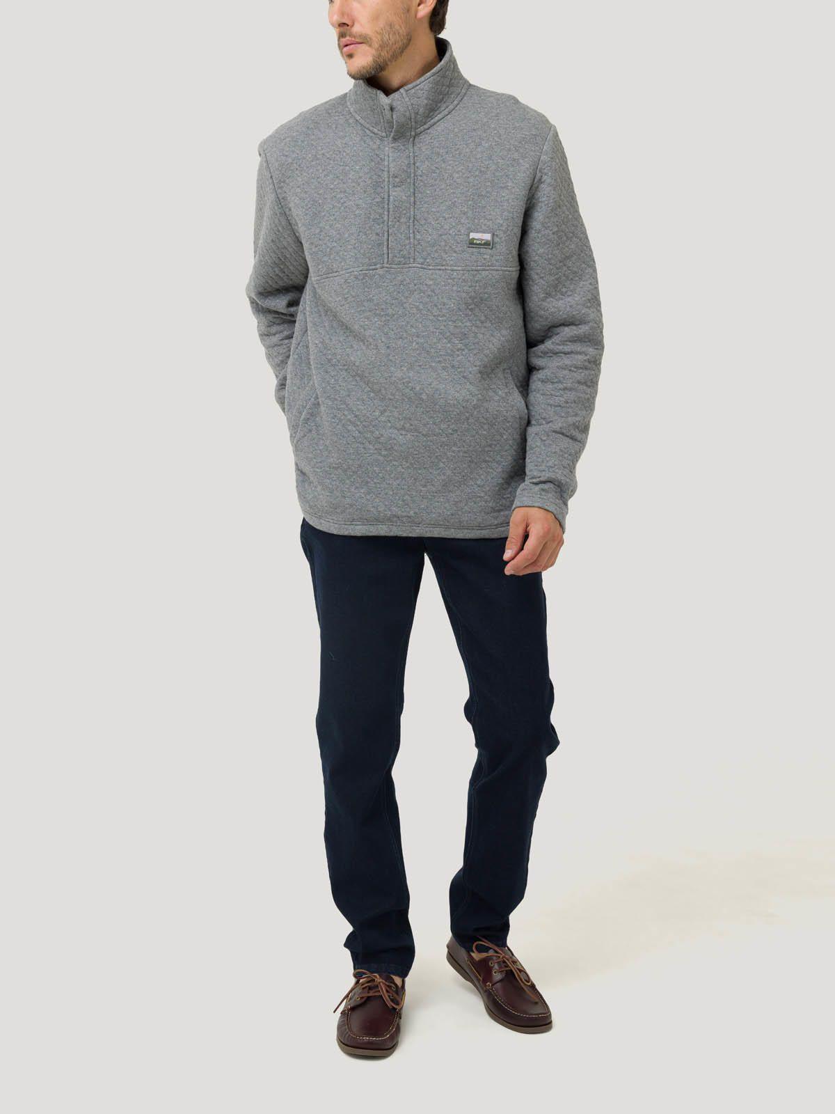 Polerón Algodón Orgánico Hombre Haze Gris-8