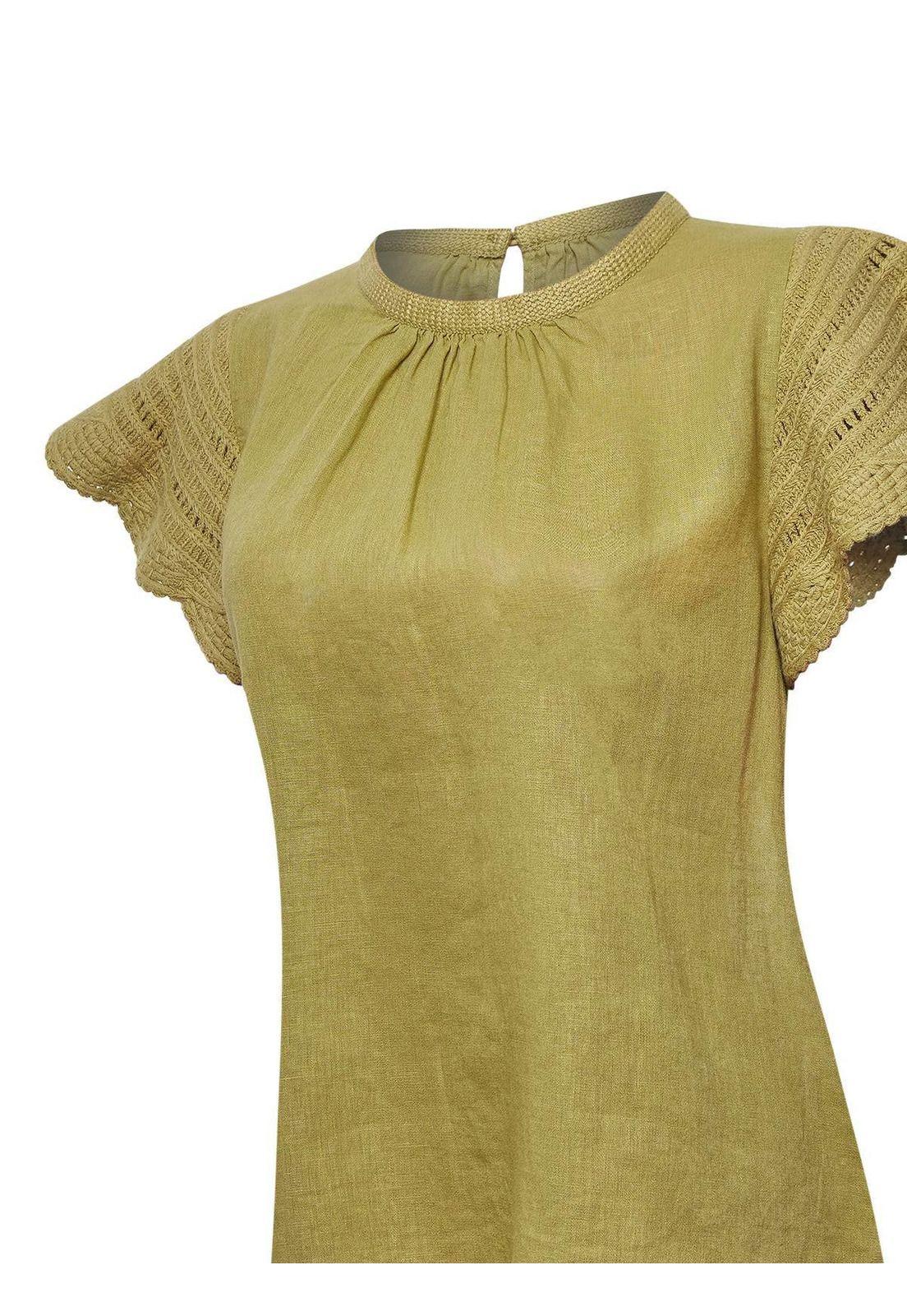 Blusa Algodón Orgánico Mujer Filka Verde -3