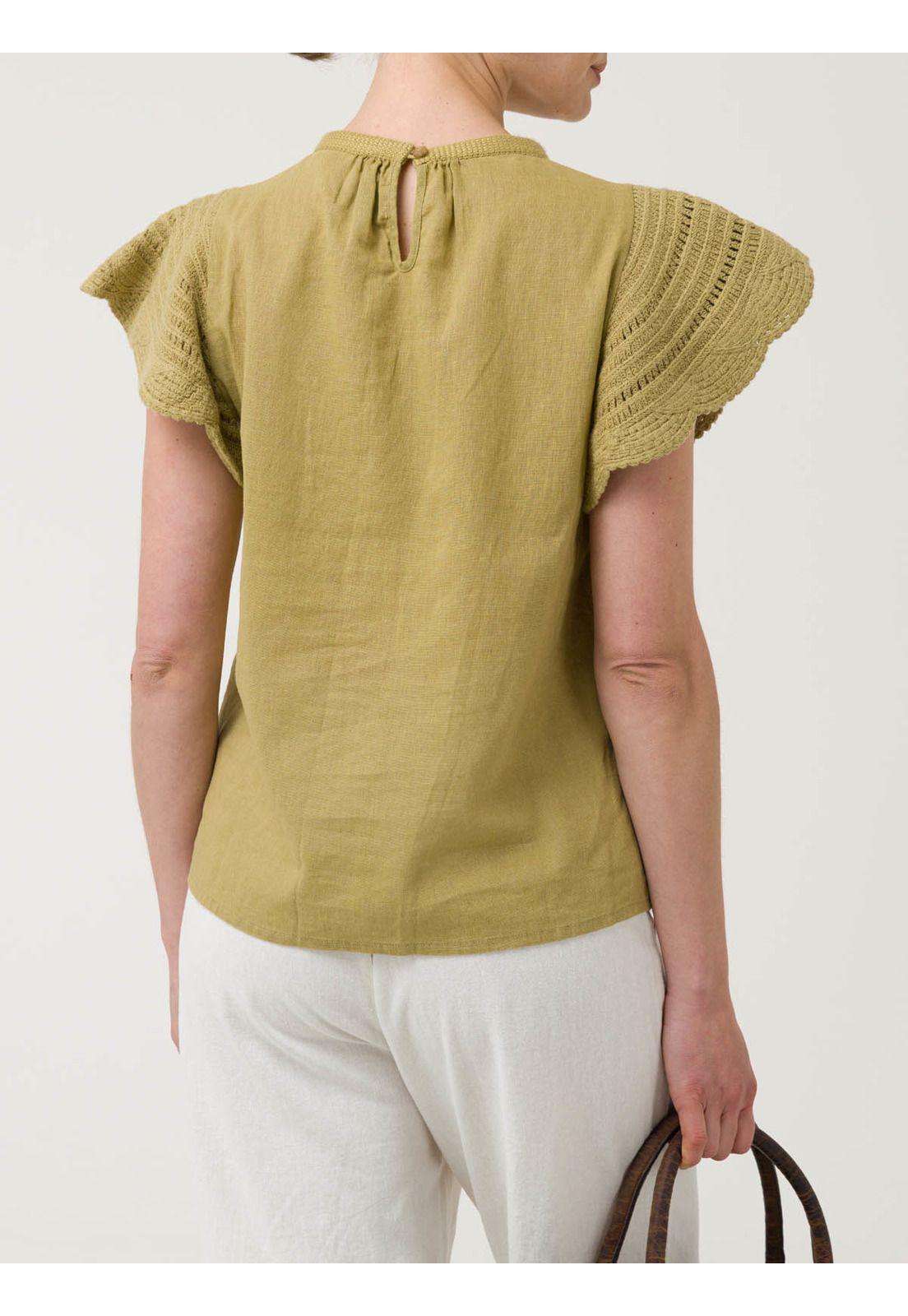 Blusa Algodón Orgánico Mujer Filka Verde -5
