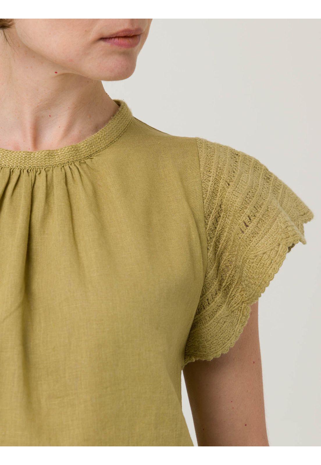 Blusa Algodón Orgánico Mujer Filka Verde -6