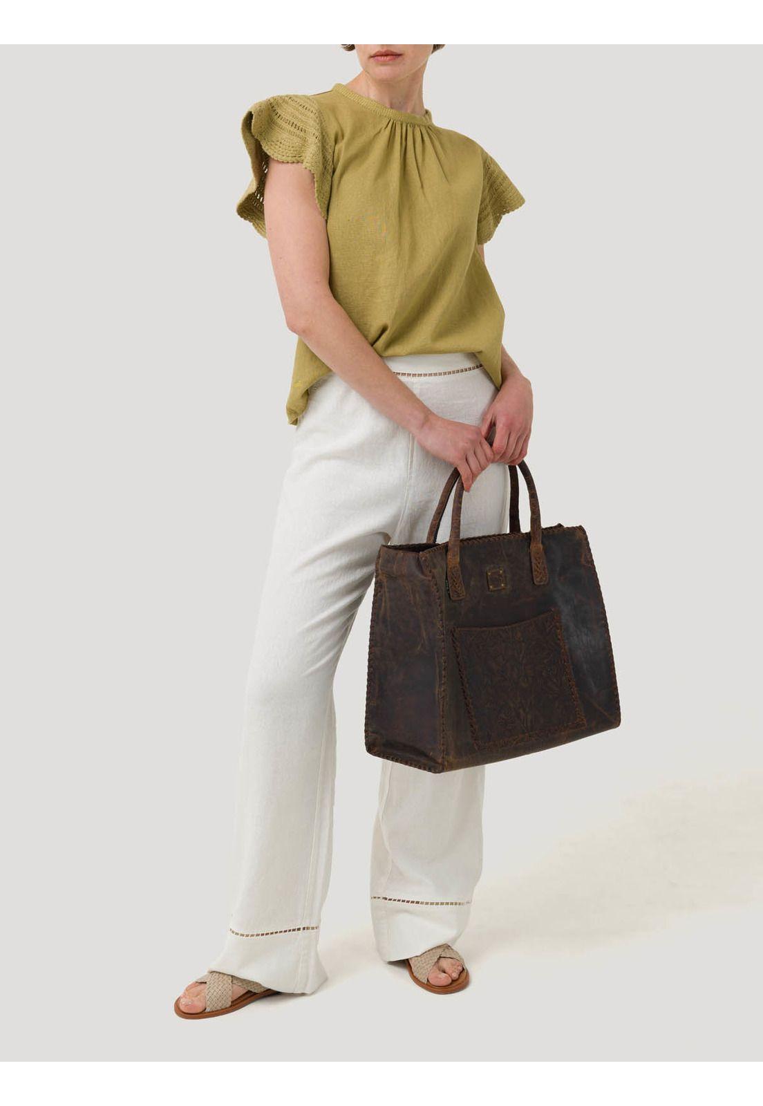 Blusa Algodón Orgánico Mujer Filka Verde -8