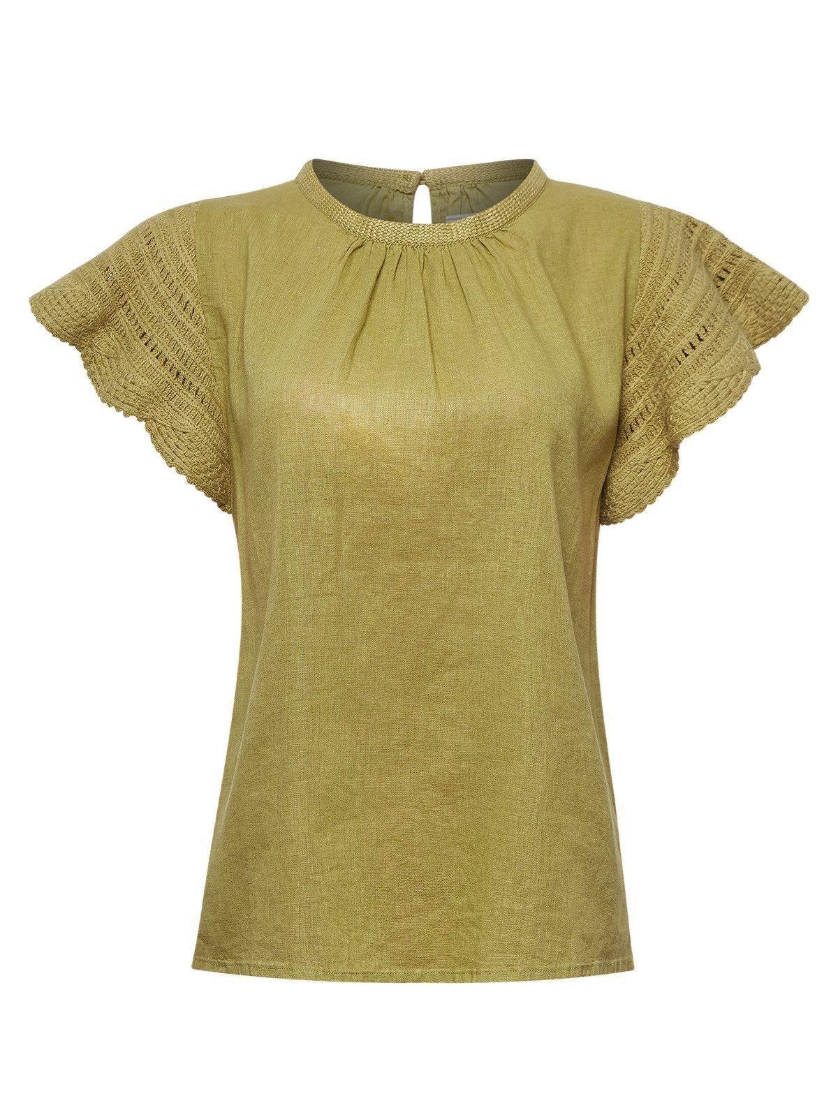Blusa Algodón Orgánico Mujer Filka Verde -0