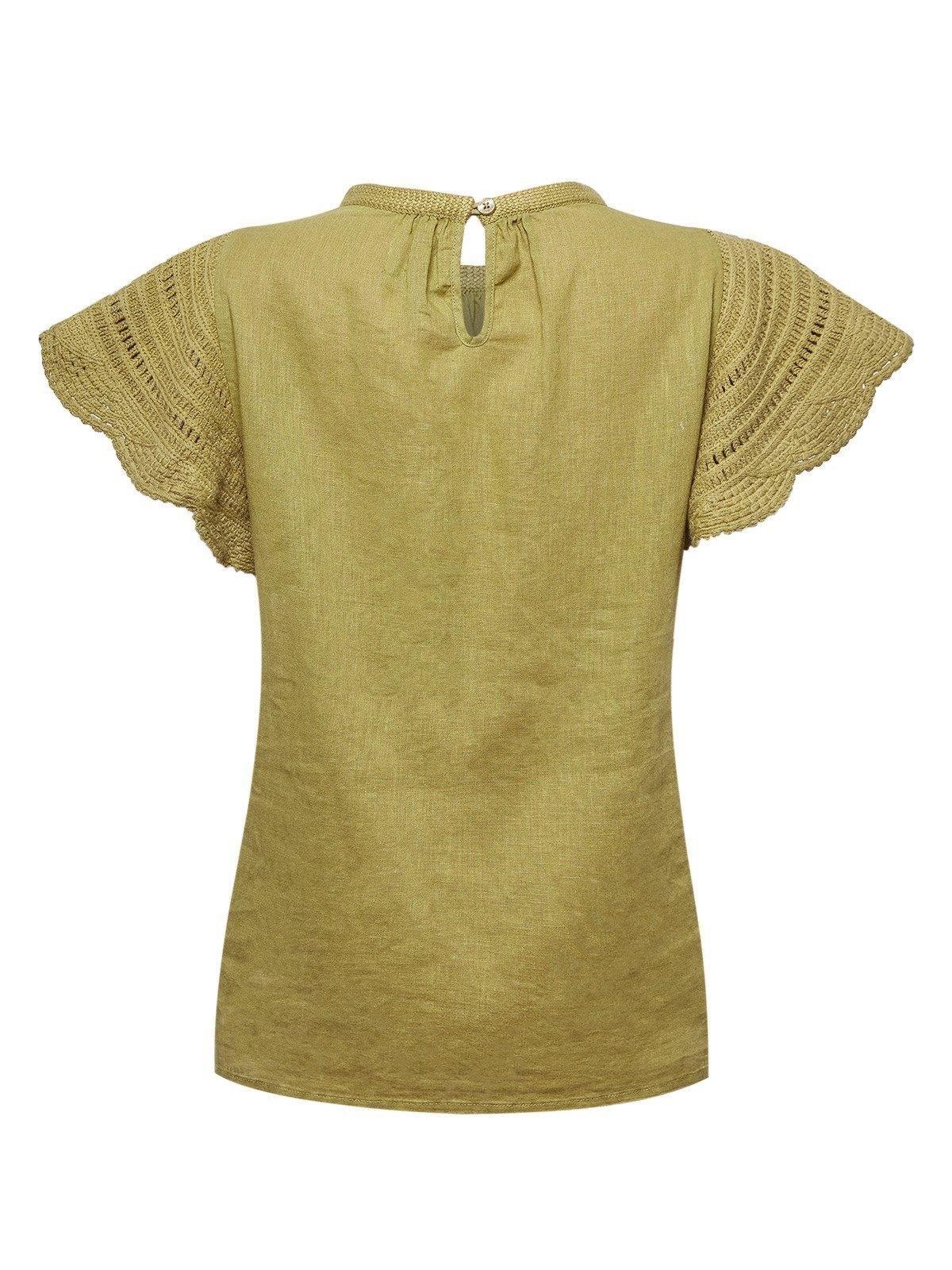 Blusa Algodón Orgánico Mujer Filka Verde -1