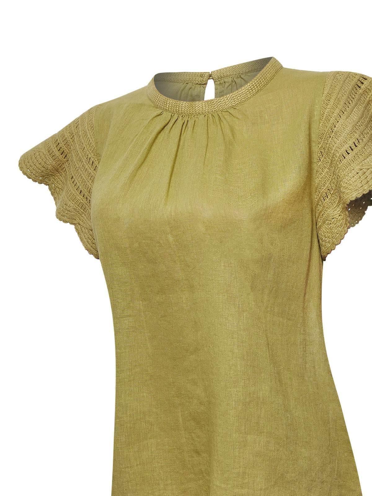 Blusa Algodón Orgánico Mujer Filka Verde -3