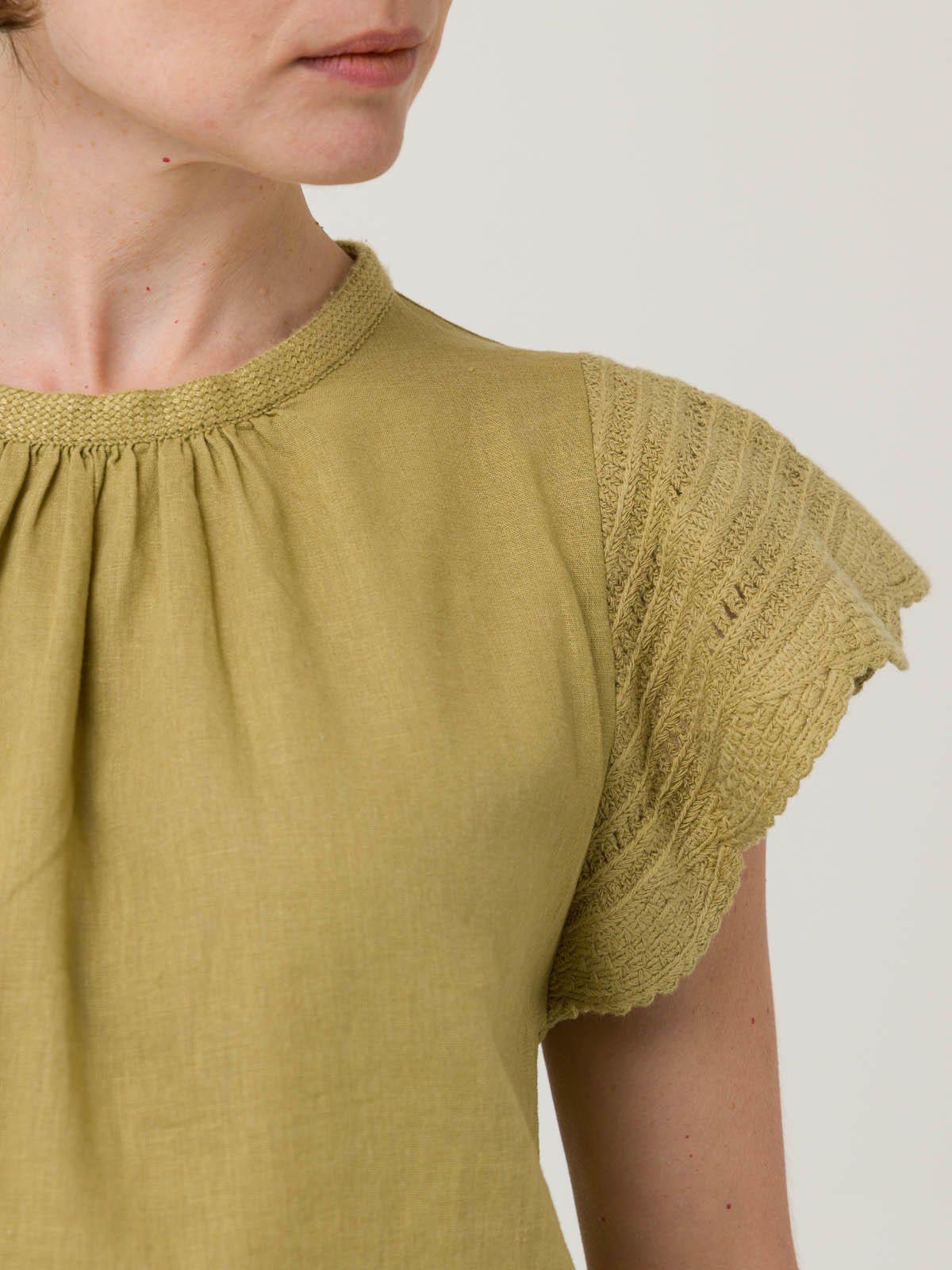 Blusa Algodón Orgánico Mujer Filka Verde -6