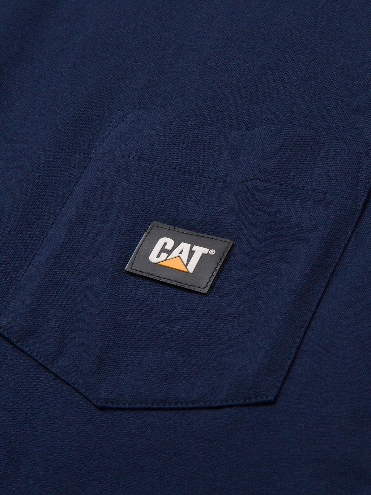 Polera Manga Corta Hombre Label Pocket S/S Tee Azul-1