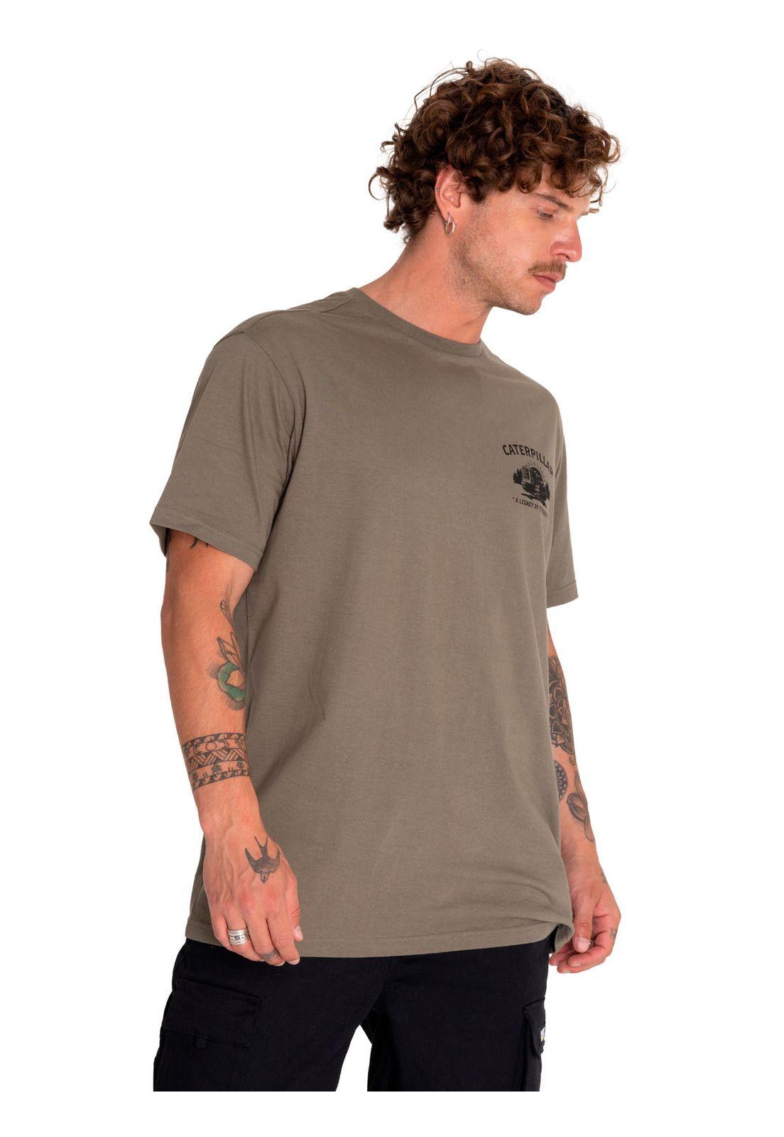 Polera Manga Corta Hombre Historic Graphic Café-1