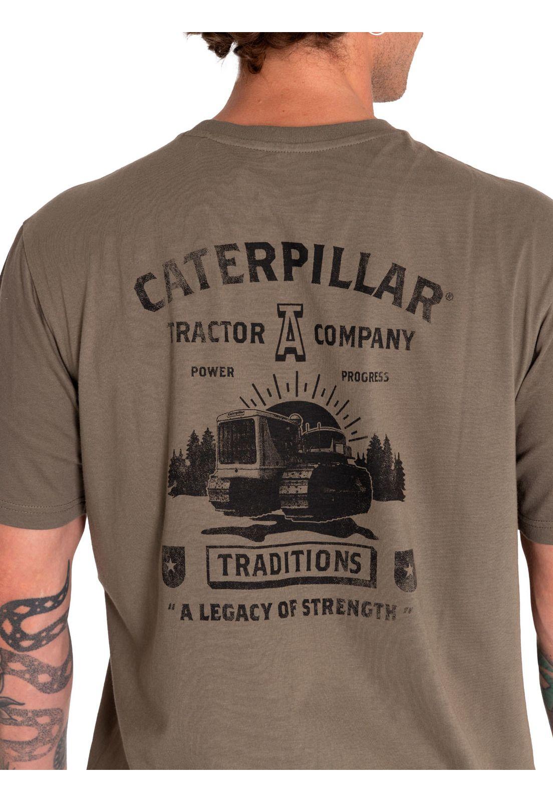 Polera Manga Corta Hombre Historic Graphic Café-5