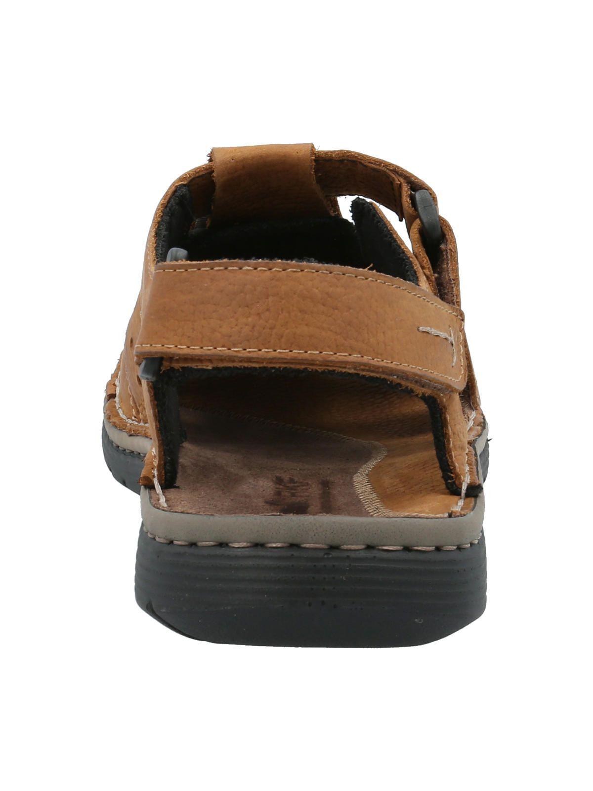 Sandalia Cuero Hombre Riqui Café -5