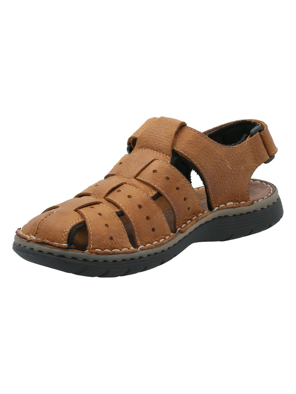 Sandalia Cuero Hombre Riqui Café -3