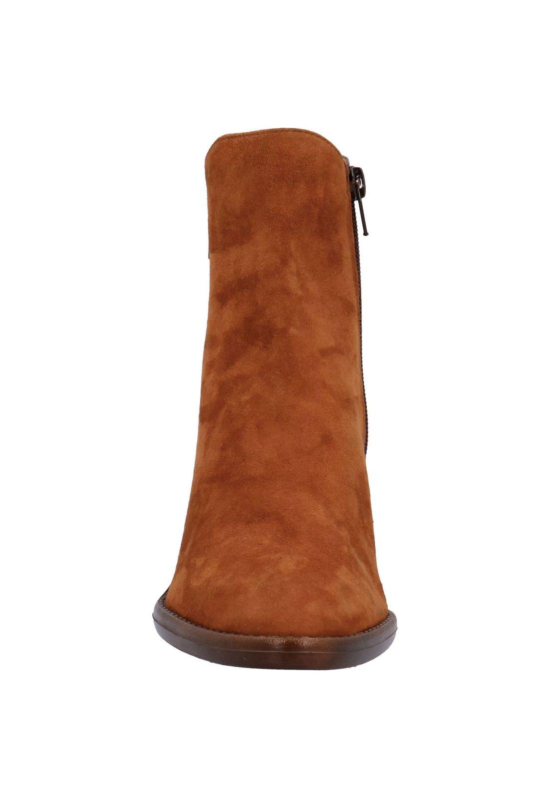 Botin Mujer Cuero Julia Café-2