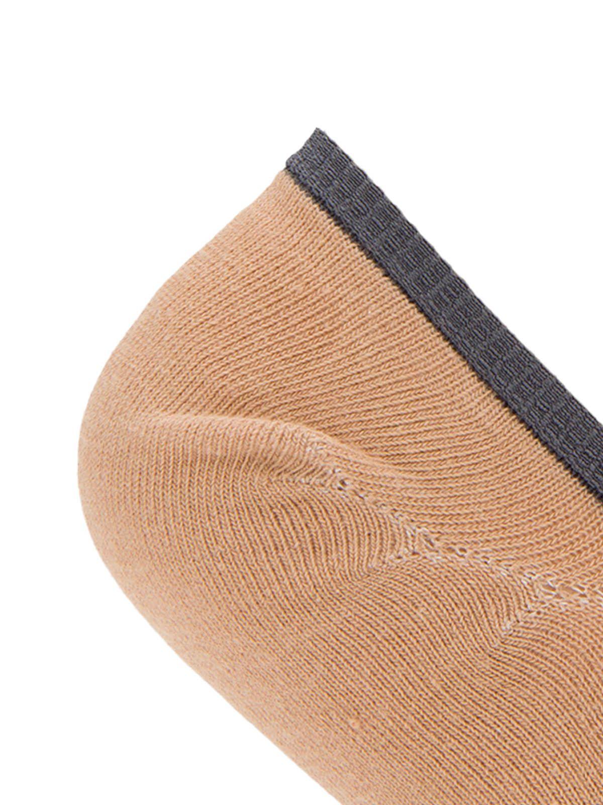 Calcetin Bambú Mujer Inv Block Beige/Crudo-2