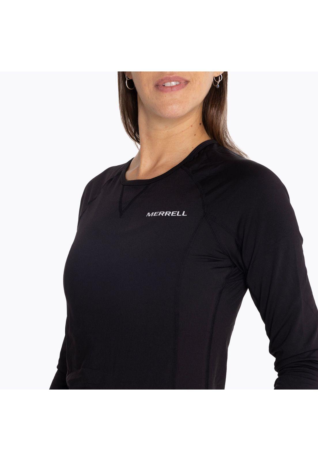 Primera Capa Top Mujer Top Fleece Negro-4