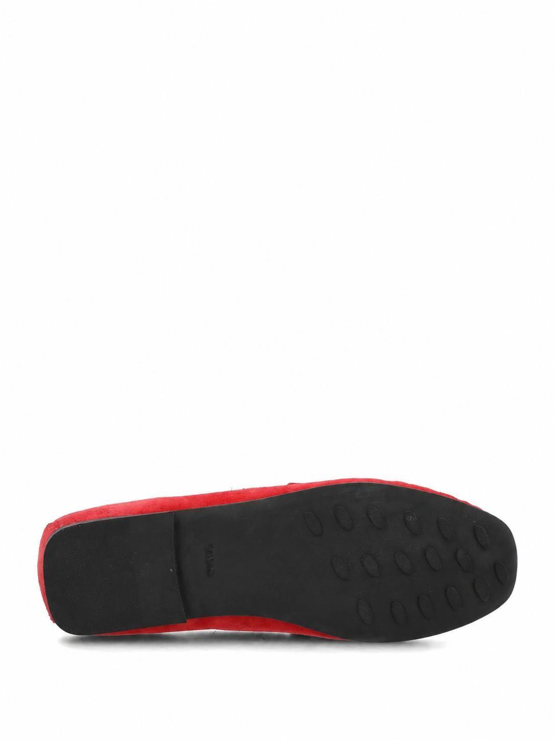 Mocasin Mujer Lonera Rojo-7