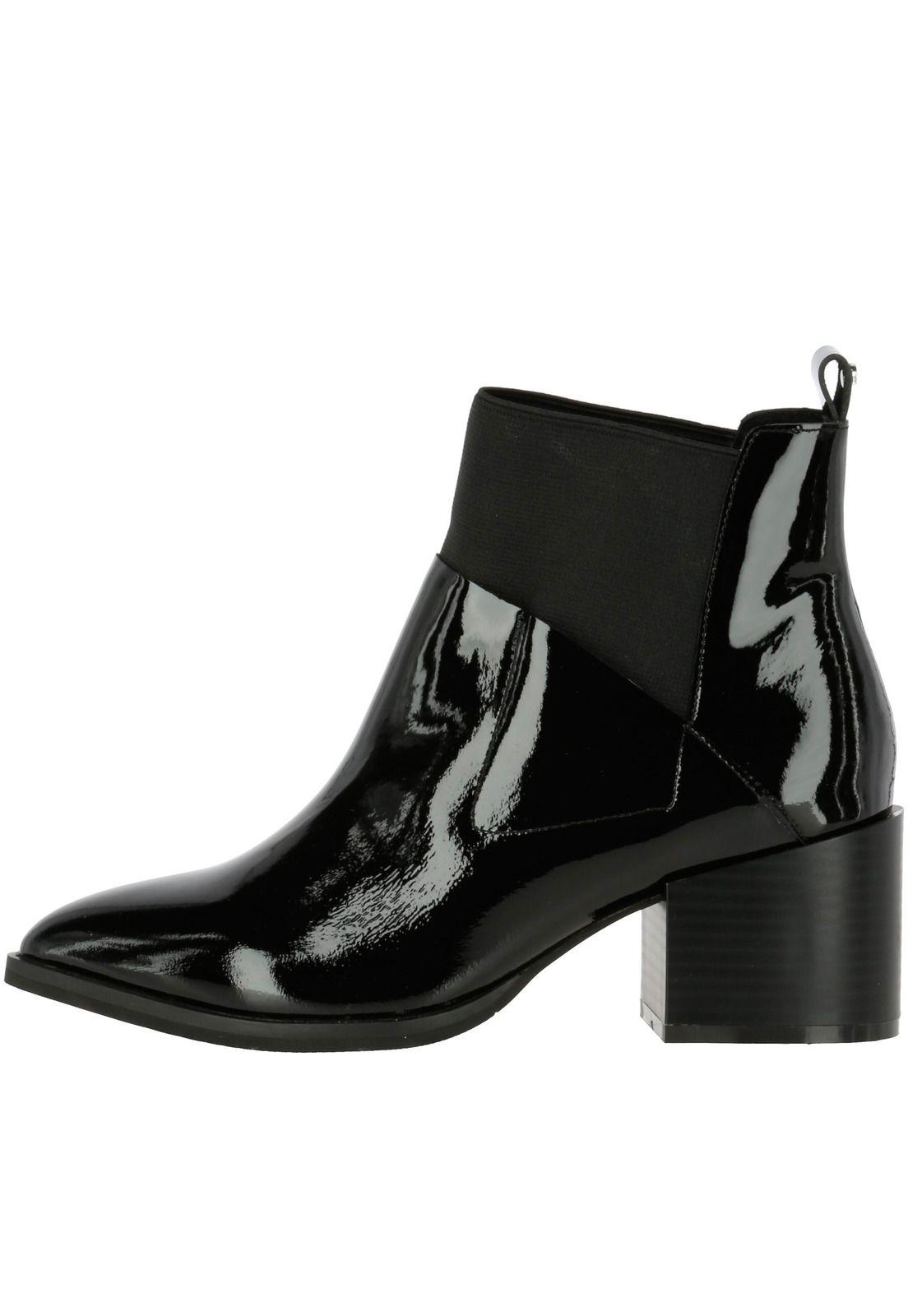 Botin Cuero Mujer Oddy Negro-2