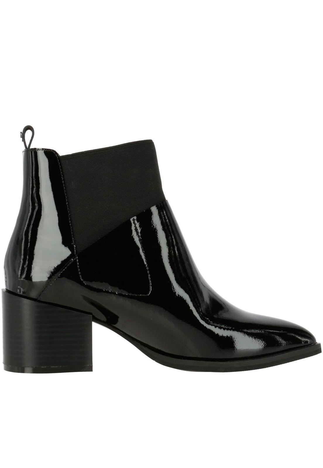 Botin Cuero Mujer Oddy Negro-3