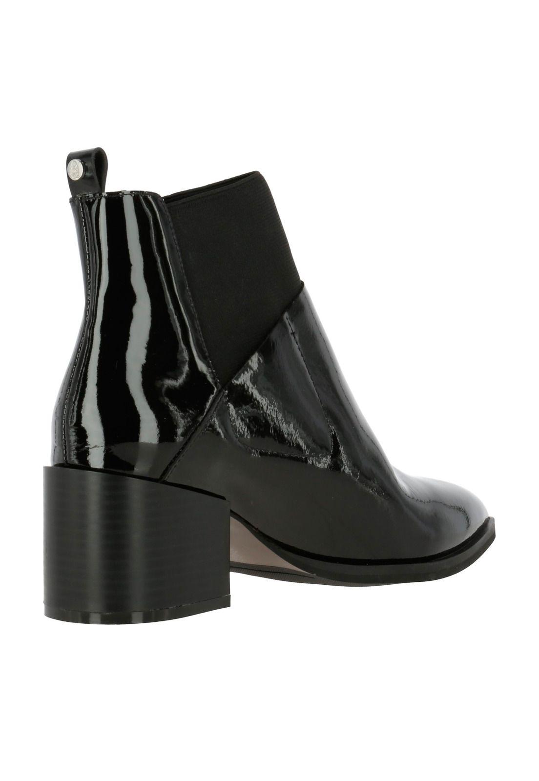 Botin Cuero Mujer Oddy Negro-4
