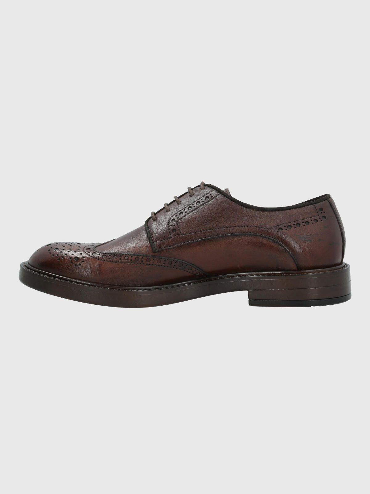 Zapato Italiano Cuero Hombre Gianico Café-5