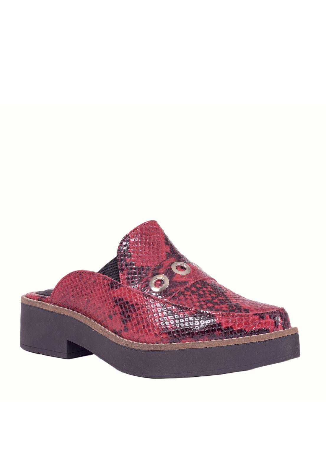 Botin Cuero Mujer Rafaela Rojo-0