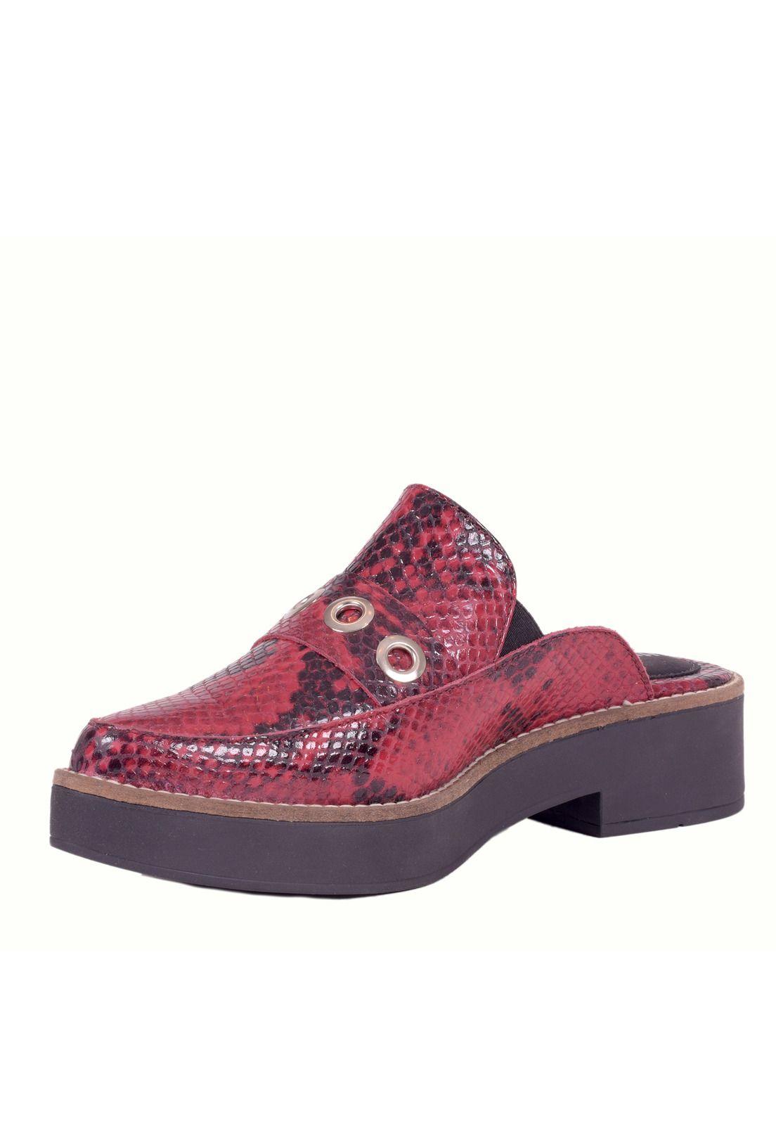 Botin Cuero Mujer Rafaela Rojo-3