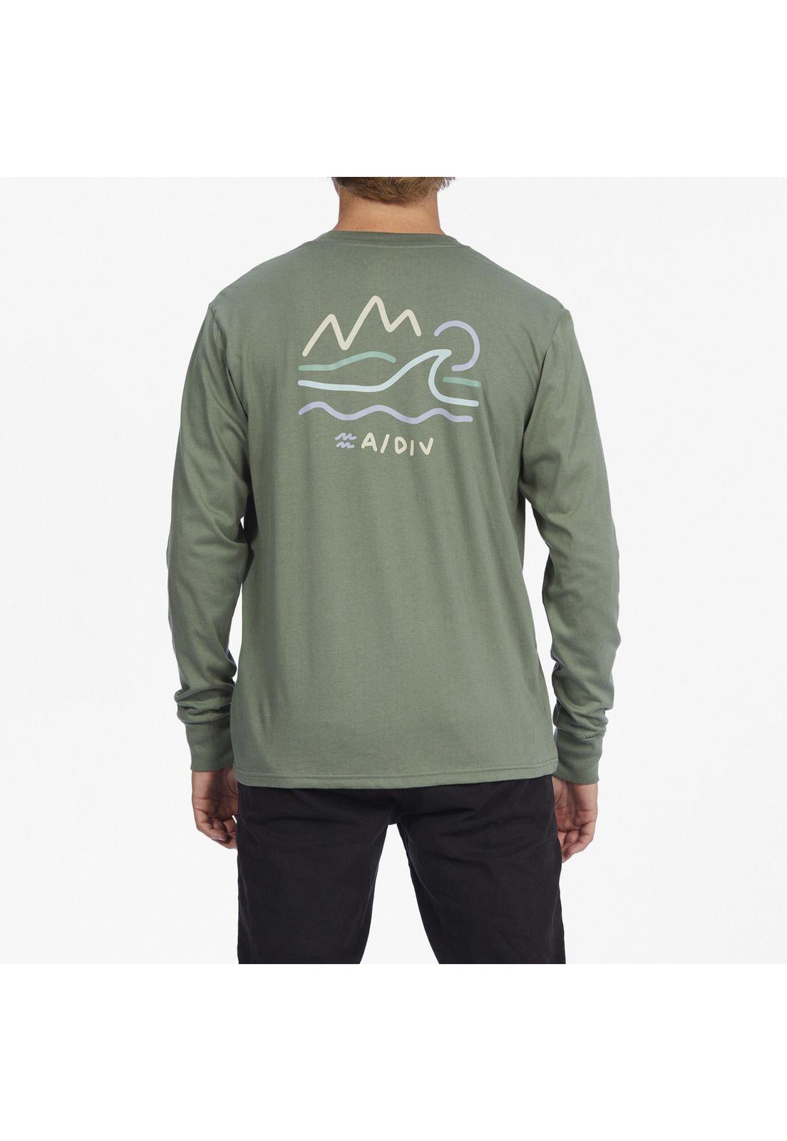 Polera M/L Hombre Peaks Gris-2