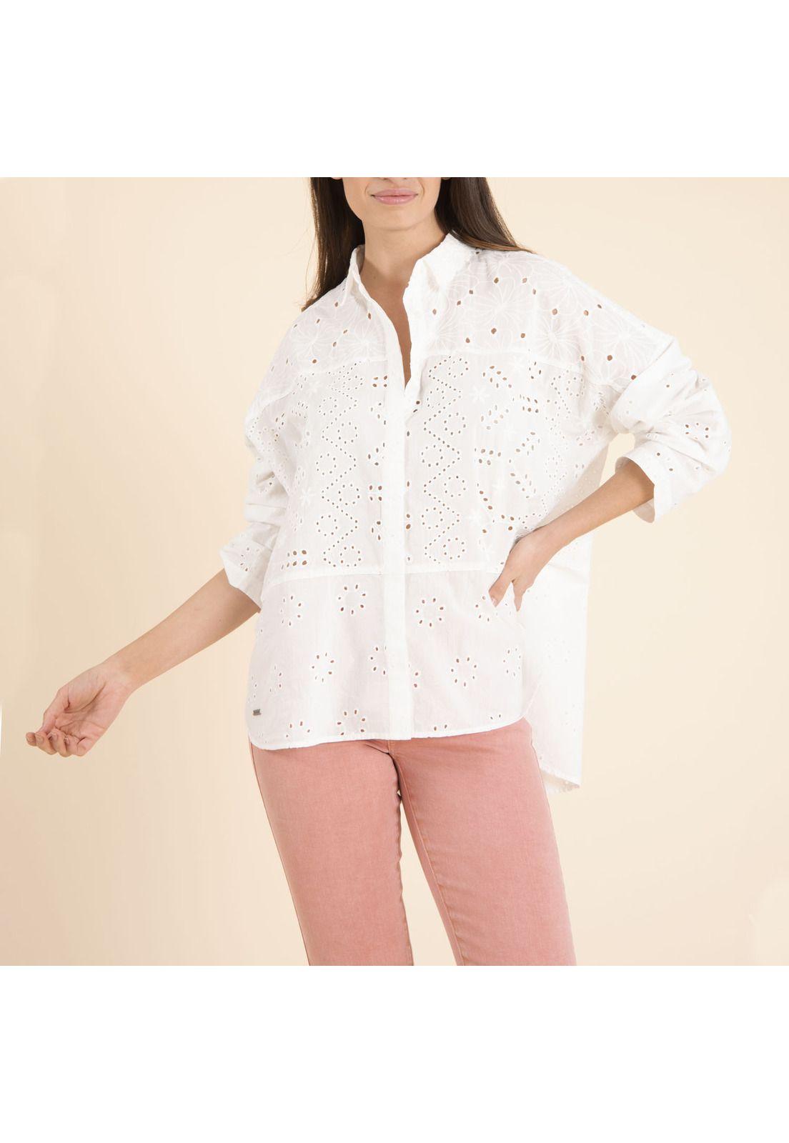 Blusa Algodón Orgánico Mujer Aruba Blanco-1