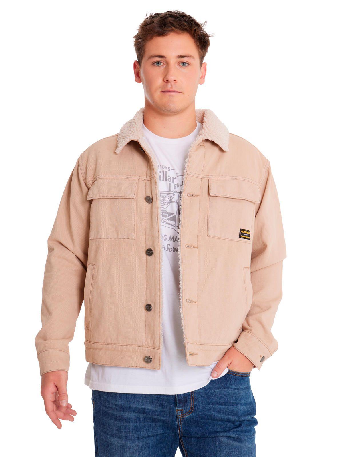 Chaqueta Unisex Denim Sherpa Lined WorkBeige/Crudo-0